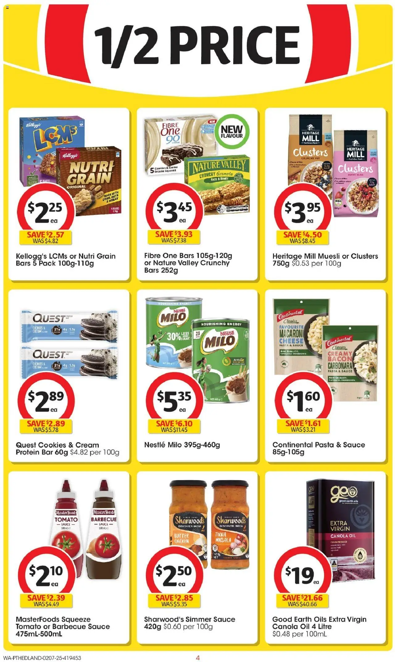 Coles catalogue - valid from 02.07.2025 | Page: 4 | Products: Oil, Honey, Chicken, Cream