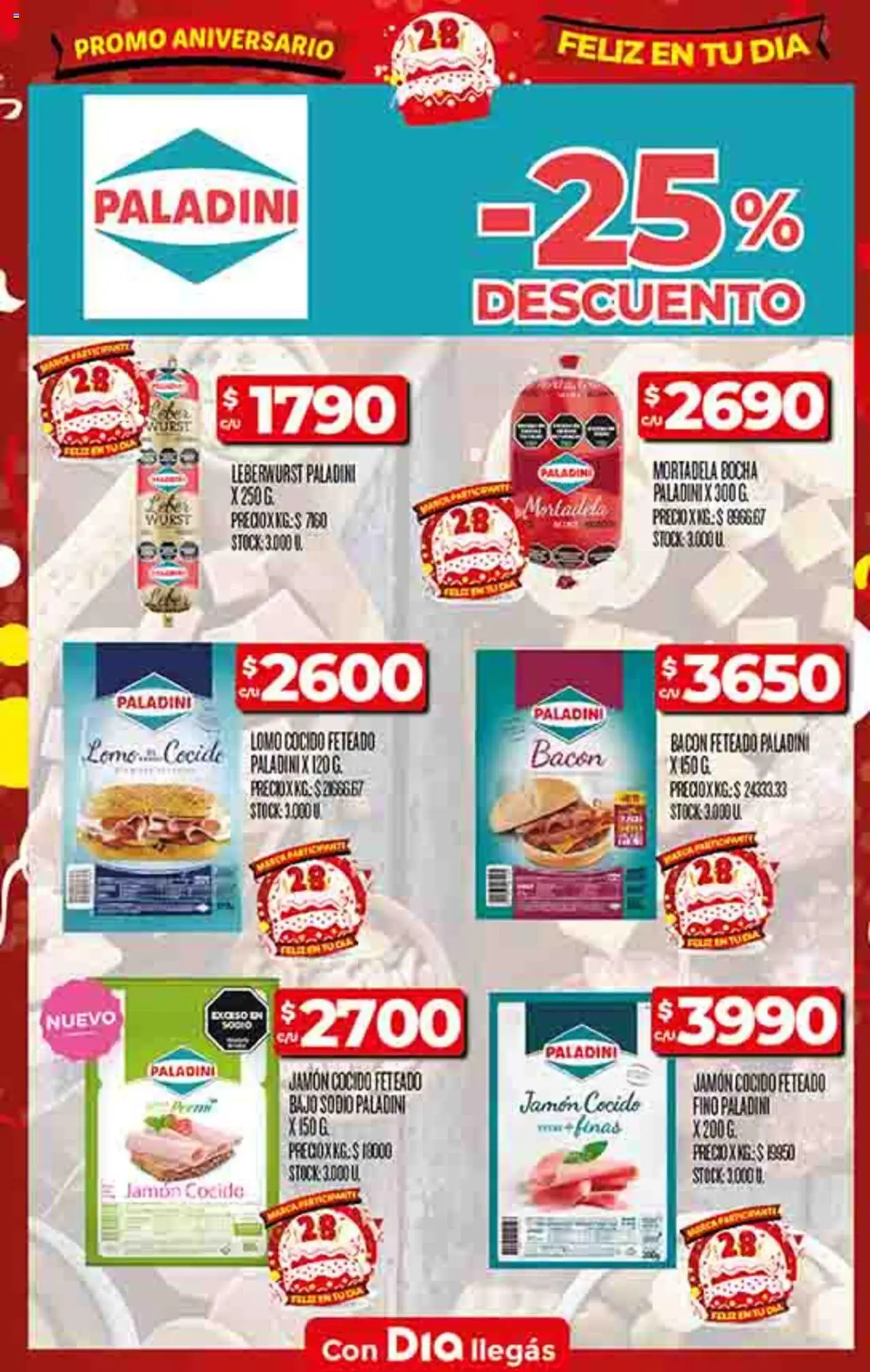 Supermercado DIA Ofertas │ válido desde el 10.09.2025 | Página: 8 | Productos: Jamón cocido, Mortadela, Jamón
