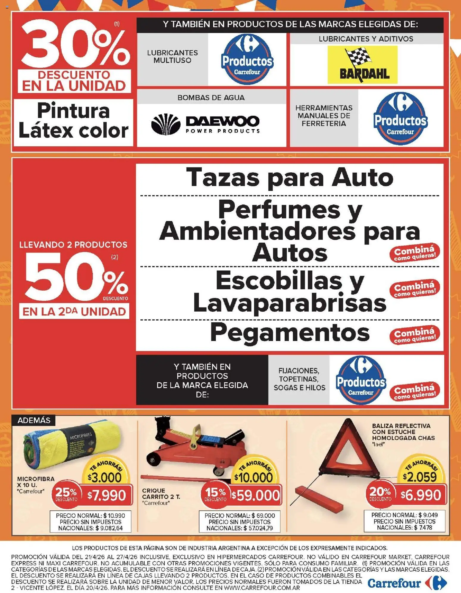 Carrefour -Carrefour Hiper │ válido desde el 21.04.2026 | Página: 17 | Productos: Pintura, Sobre, Agua, Té