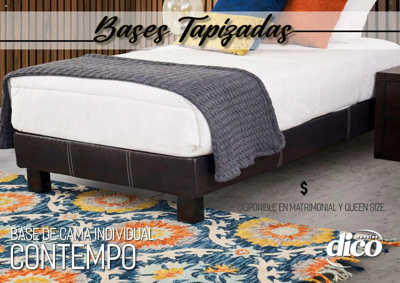 Nuevas ofertas de Muebles Dico válidas en toda la República Mexicana desde el 01.04.2026. ¡Encuentra las mejores ofertas en Muebles Dico catálogo Camas tapizadas ! | Página: 31