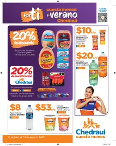 Vista previa de Chedraui - Promociones, nuevo folleto de la tienda, válido en México a partir del 17.07.2025