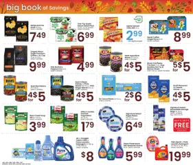 Preview of Albertsons weekly ads valid from 30.09.2025 | Page: 8 | Products: Cheese, Coffee, Starter, Freezer