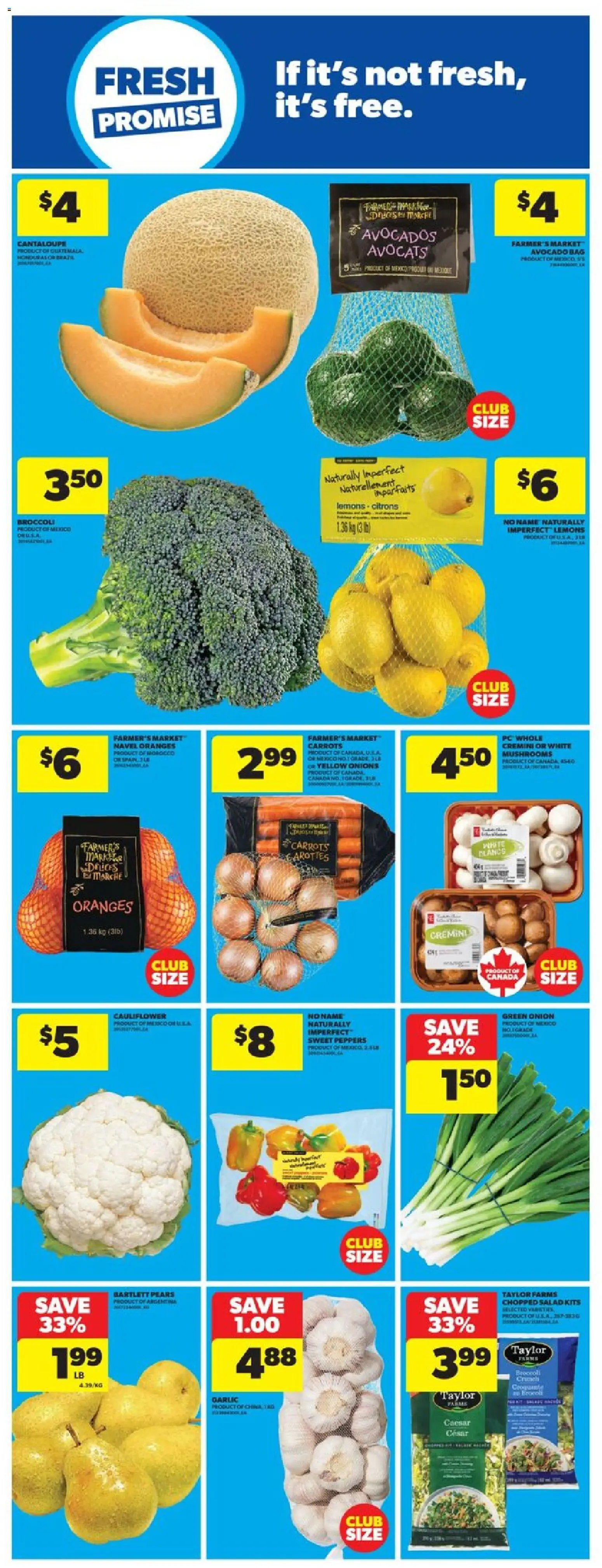 Real Canadian Superstore flyer valid from 26.03.2026 | Page: 16 | Products: Salad, PC, Bag, Oranges