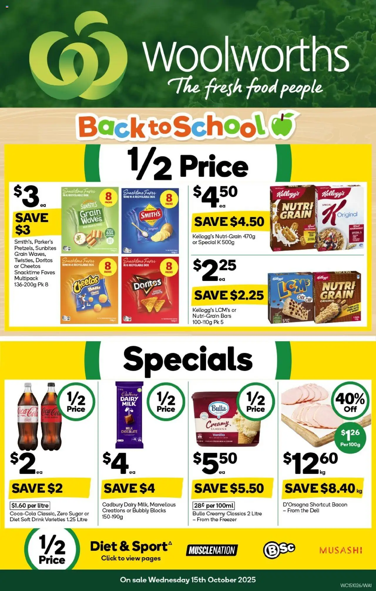 Woolworths catalogue - valid from 15.10.2025 | Page: 1 | Products: Box, Milk, Dairy, Chocolate