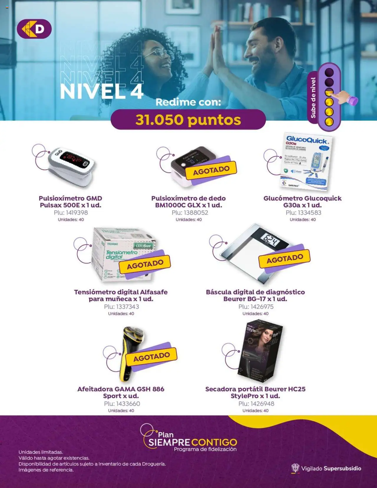 Colsubsidio revista - valida desde el 01.08.2025 | Página: 15 | Productos: Afeitadora, Secadora, Tensiómetro