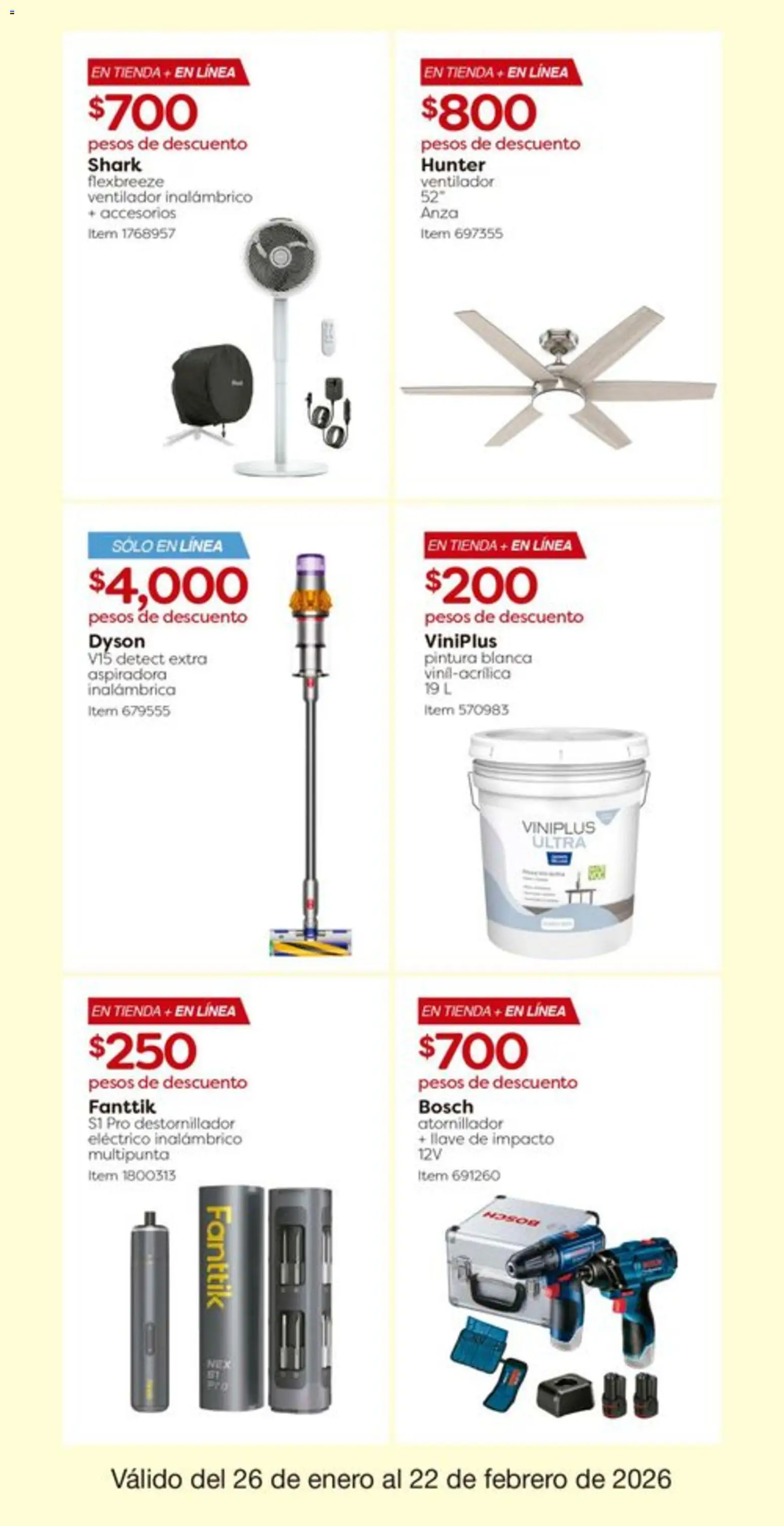 Nuevas ofertas de Costco válidas en toda la República Mexicana desde el 26.01.2026. ¡Encuentra las mejores ofertas en Costco catálogo! | Página: 18 | Productos: Aspiradora, Pintura, Destornillador, Llave