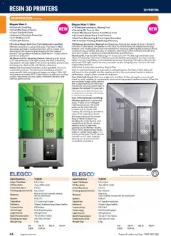 Preview of Jaycar Engineering & Scientific Catalogue 2025/2026  - valid from 09.07.2025 | Page: 44 | Products: Light, Device, Printer, Weight