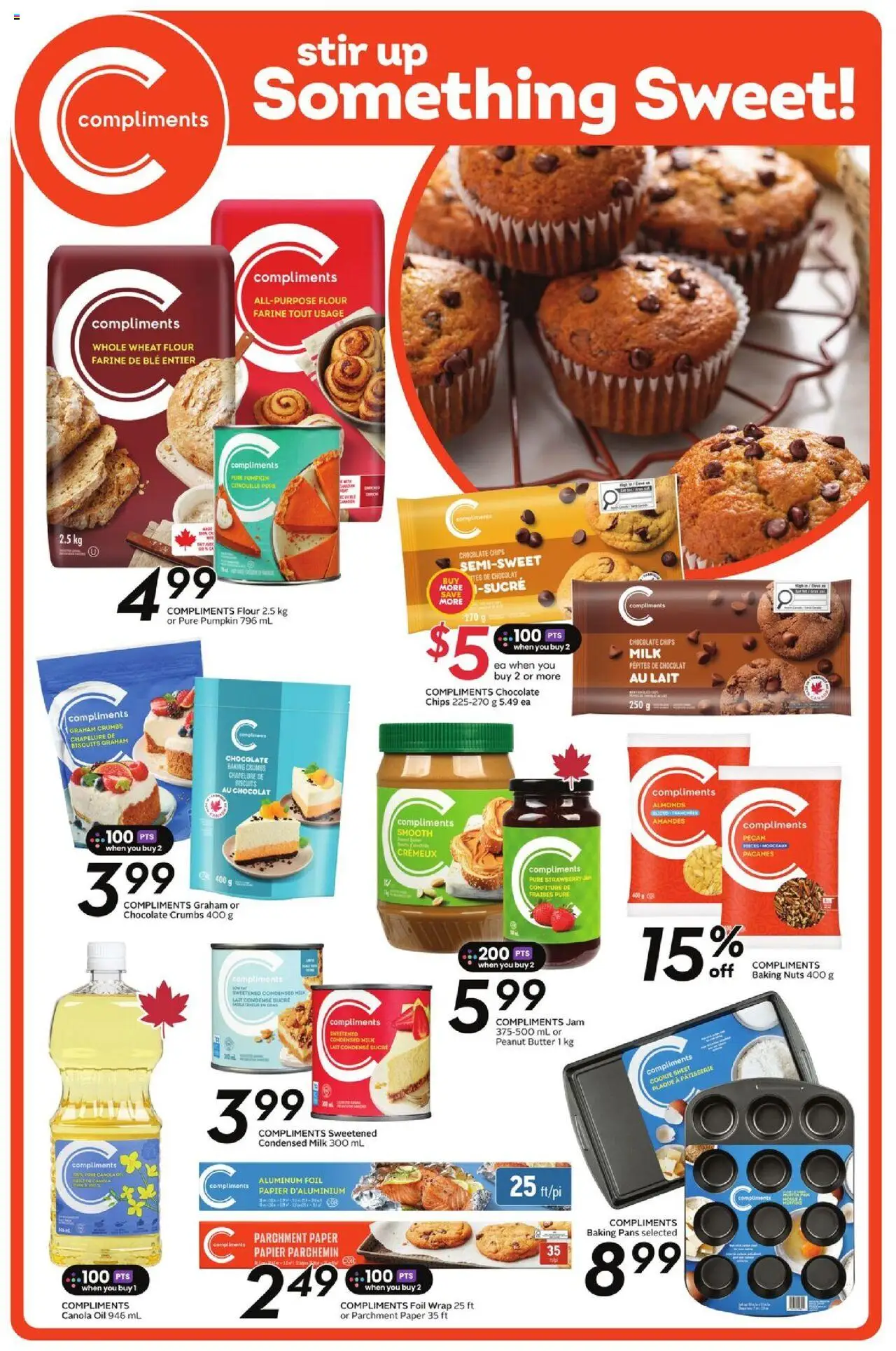 Sobeys flyer valid from 25.09.2025 | Page: 20 | Products: Nuts, Milk, Oil, Chocolate