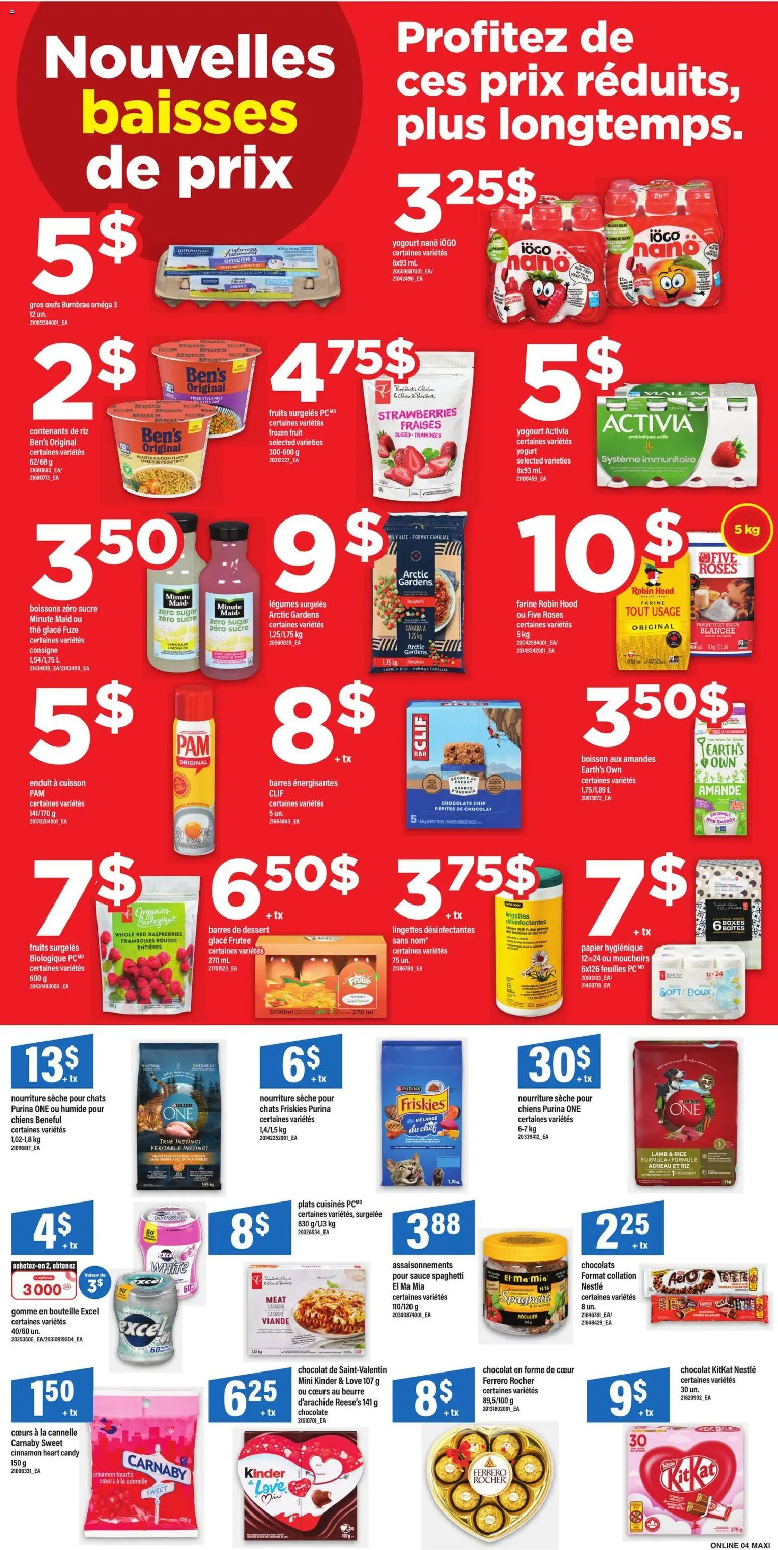 Maxi flyer valid from 15.01.2026 | Page: 9 | Products: Rice, Strawberries, Chocolate, Chicken