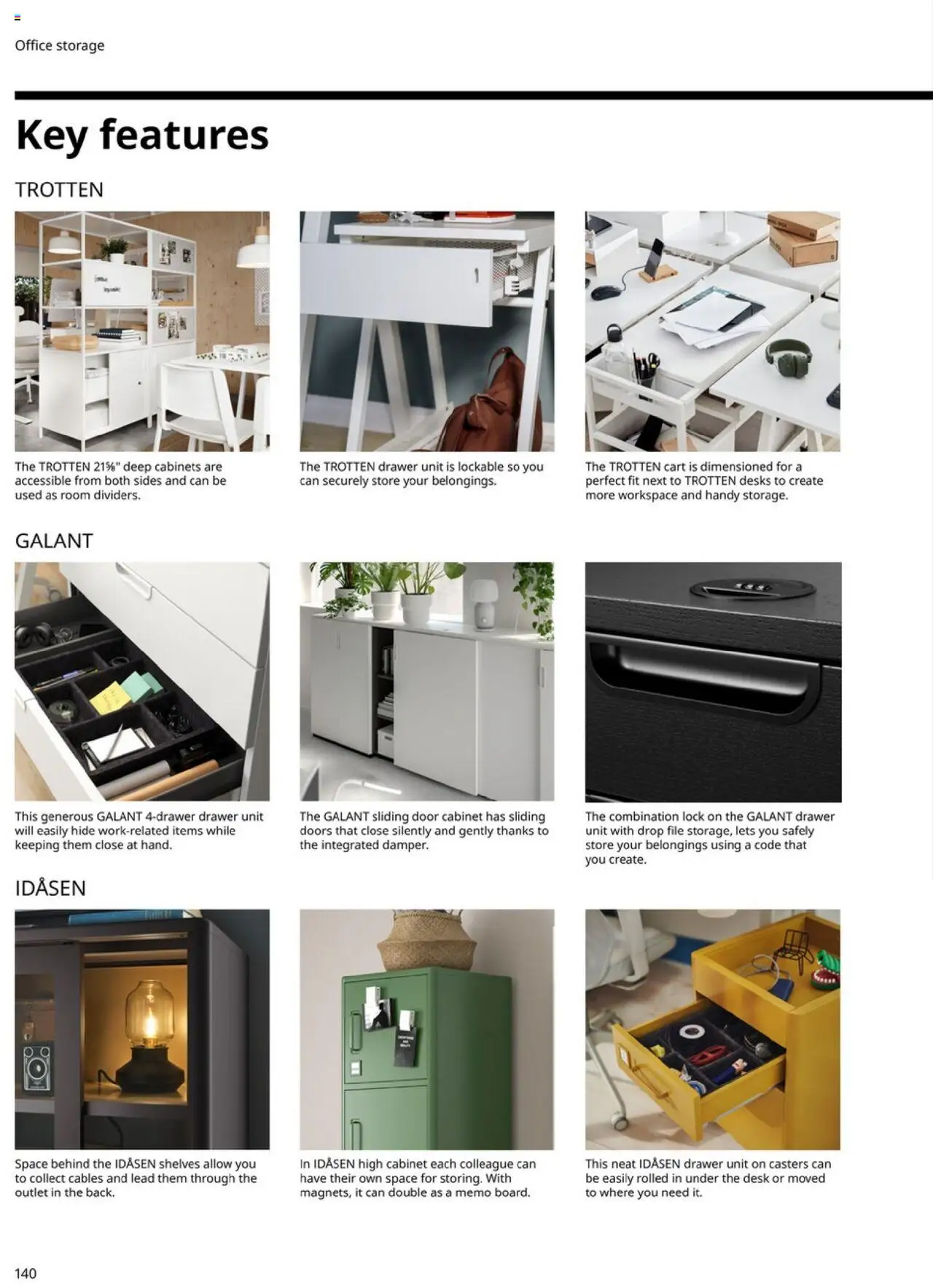 IKEA Office Brochure 2025 - valid from 01.03.2025 | Page: 140 | Products: Desk