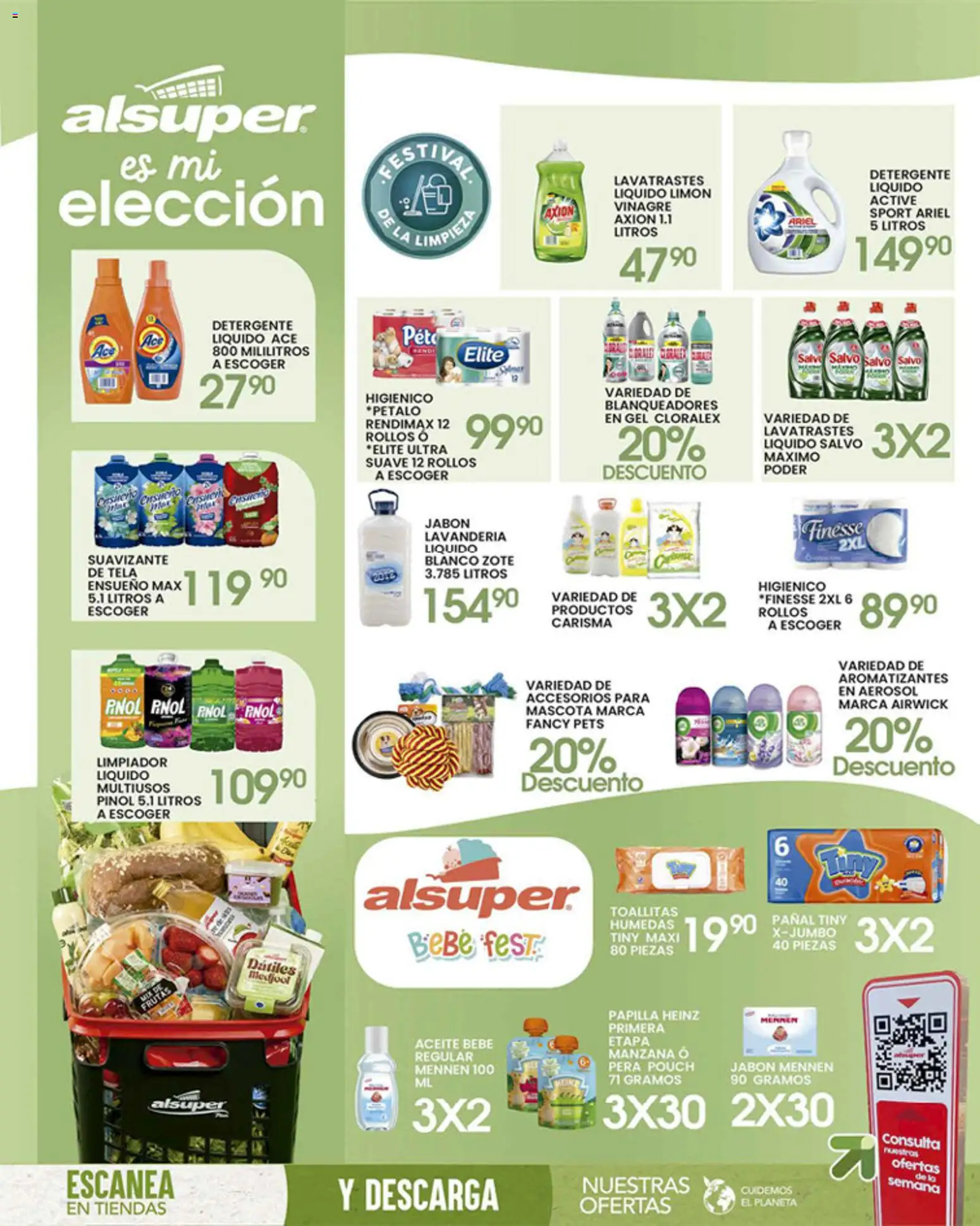 Nuevas ofertas de Alsuper válidas en toda la República Mexicana desde el 21.04.2026. ¡Encuentra las mejores ofertas en Alsuper folleto Laguna! | Página: 8 | Productos: Detergente, Pera, Limón, Suavizante