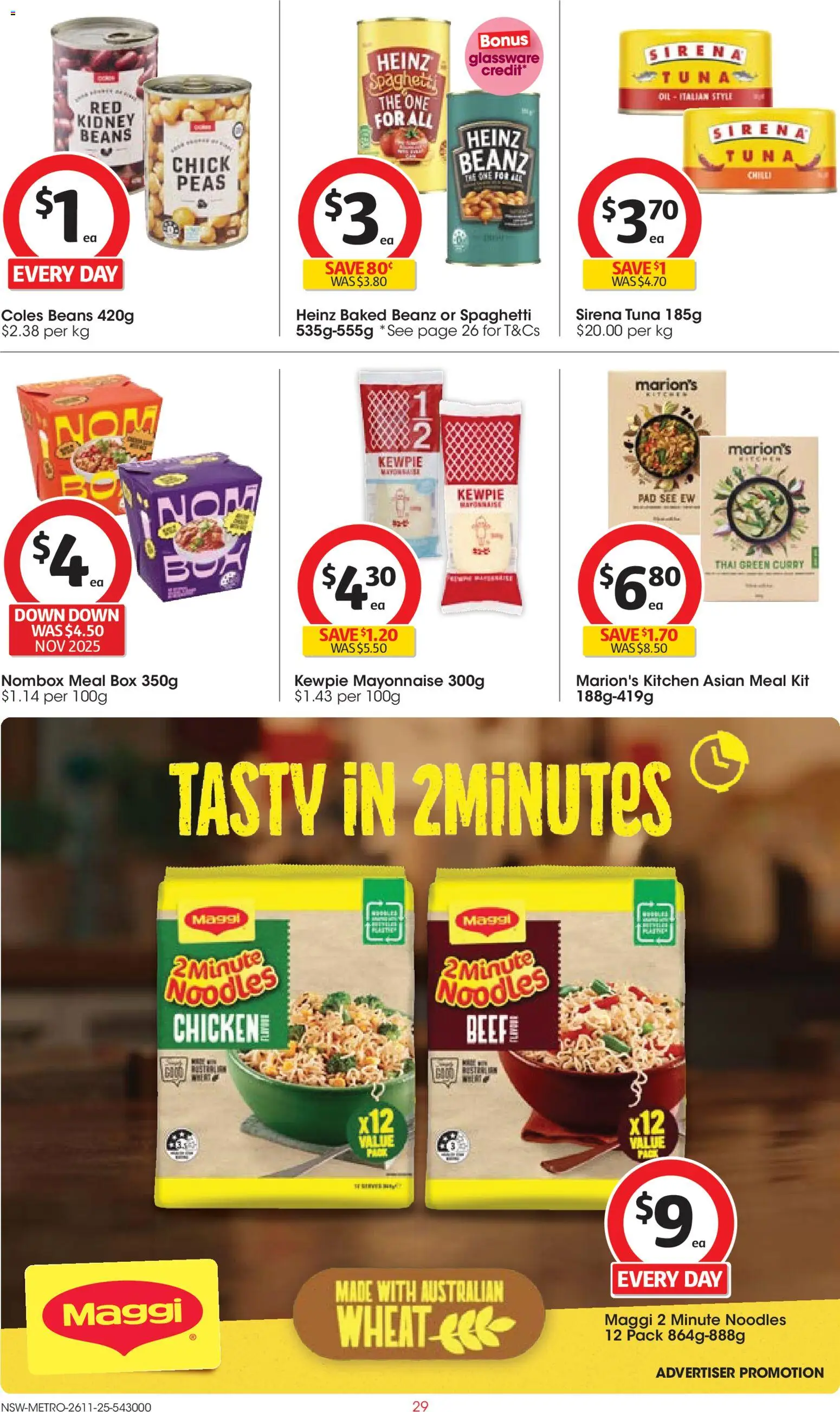 Coles catalogue - valid from 26.11.2025 | Page: 29 | Products: Box, Curry, Mayonnaise, Tuna