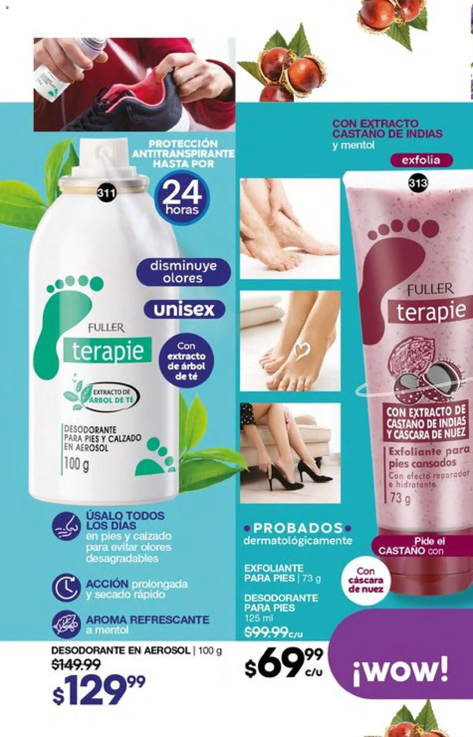 Nuevas ofertas de Fuller válidas en toda la República Mexicana desde el 04.03.2026. ¡Encuentra las mejores ofertas en Fuller campaña 24 2026! | Página: 118 | Productos: Desodorante, Antitranspirante, Nuez, Té