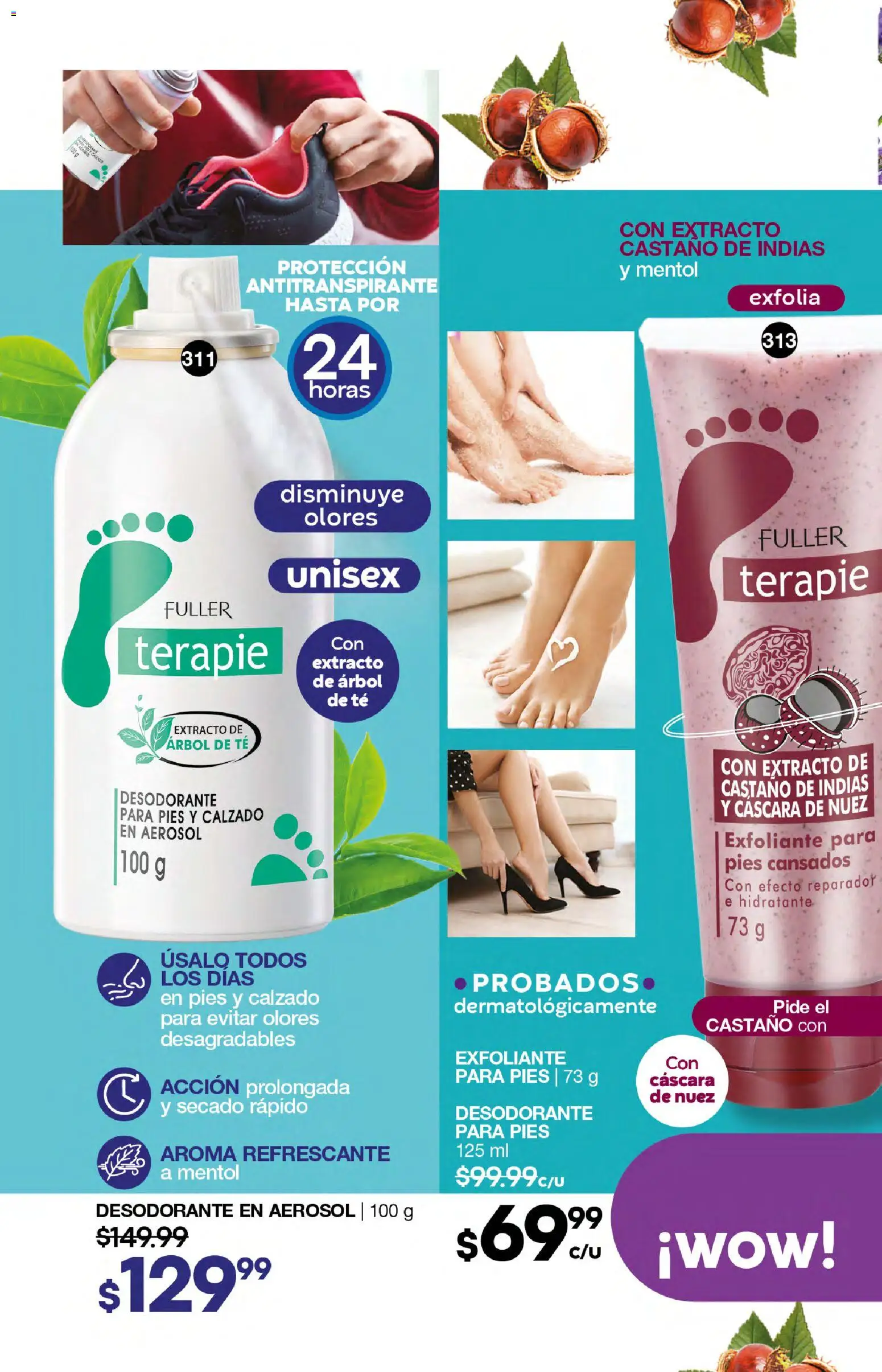 Nuevas ofertas de Fuller válidas en toda la República Mexicana desde el 04.03.2026. ¡Encuentra las mejores ofertas en Fuller campaña 24 2026! | Página: 118 | Productos: Desodorante, Antitranspirante, Nuez, Té