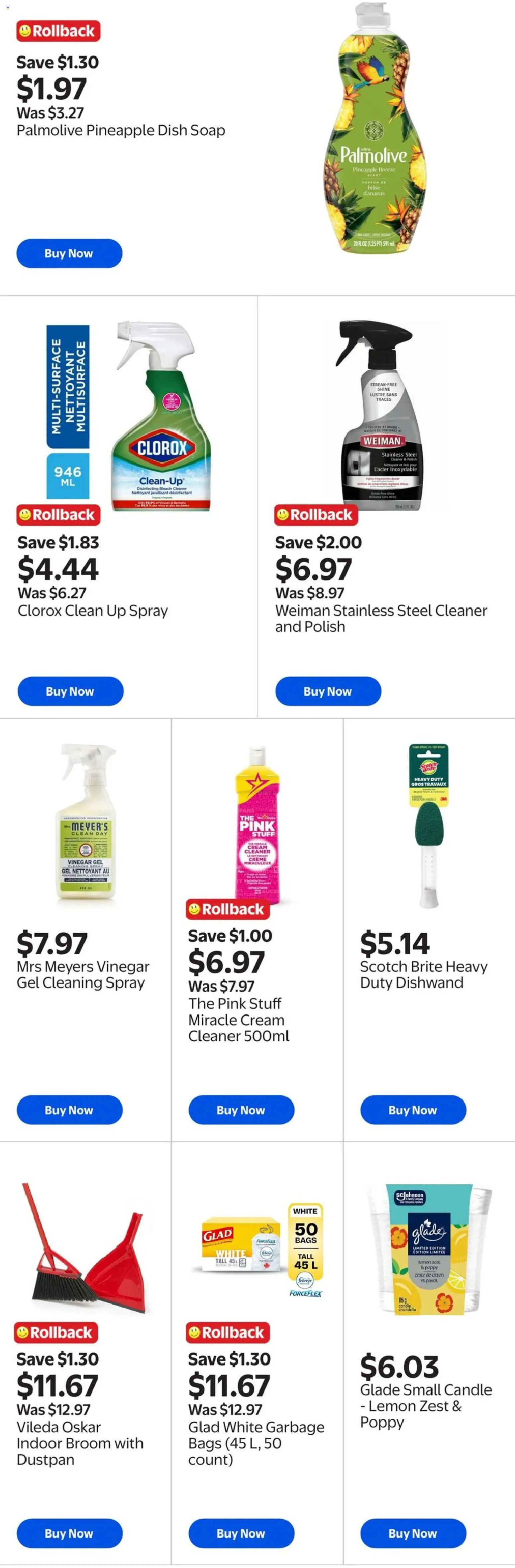 Walmart flyer valid from 02.04.2026 | Page: 3 | Products: Pineapple, Cream, Soap