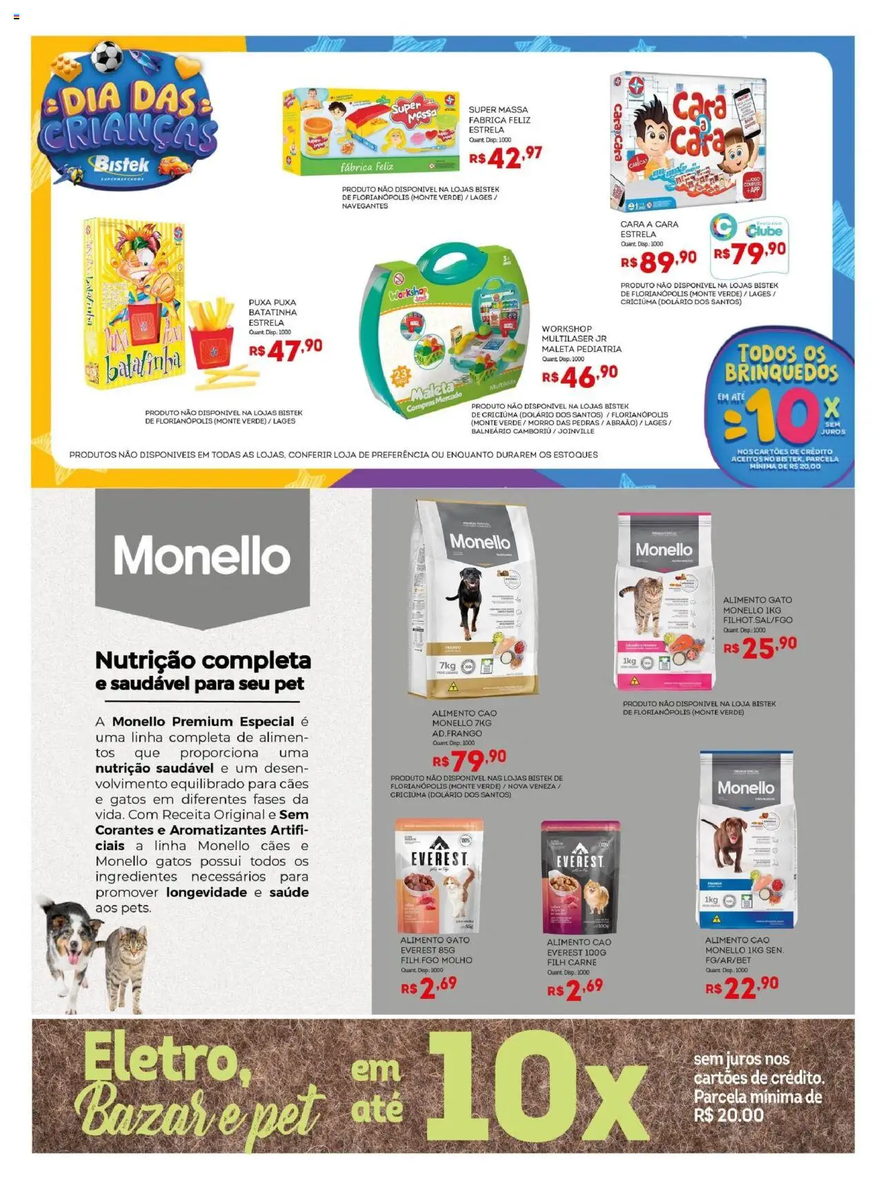 Bistek Supermercados Folheto - válido de 08.10.2025 | Página: 11 | Produtos: Cará, Carne, Massa, Frango