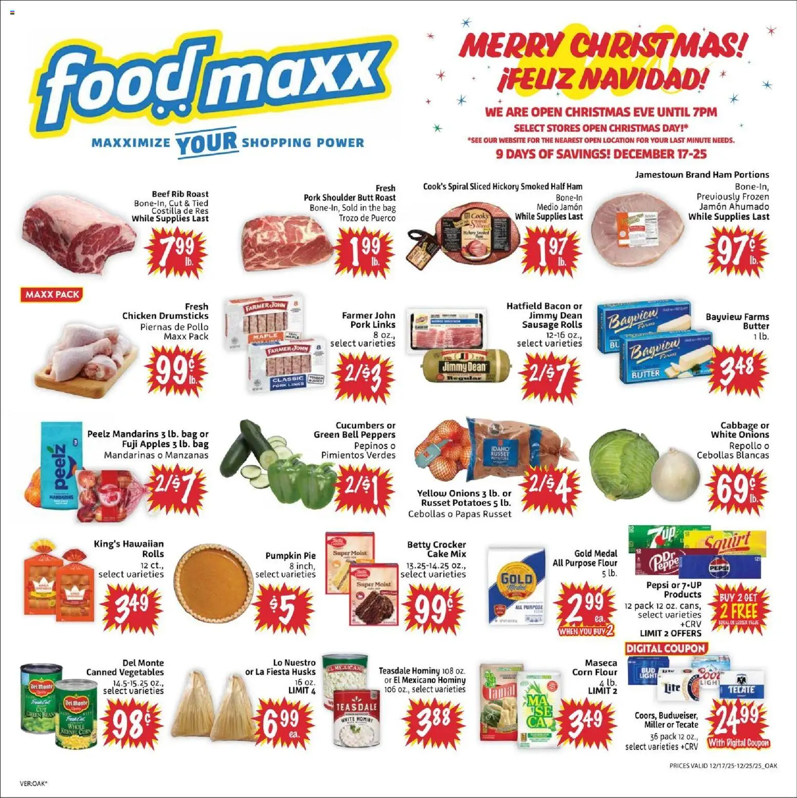 FoodMaxx Weekly Ad - valid from 17.12.2025 | Page: 1
