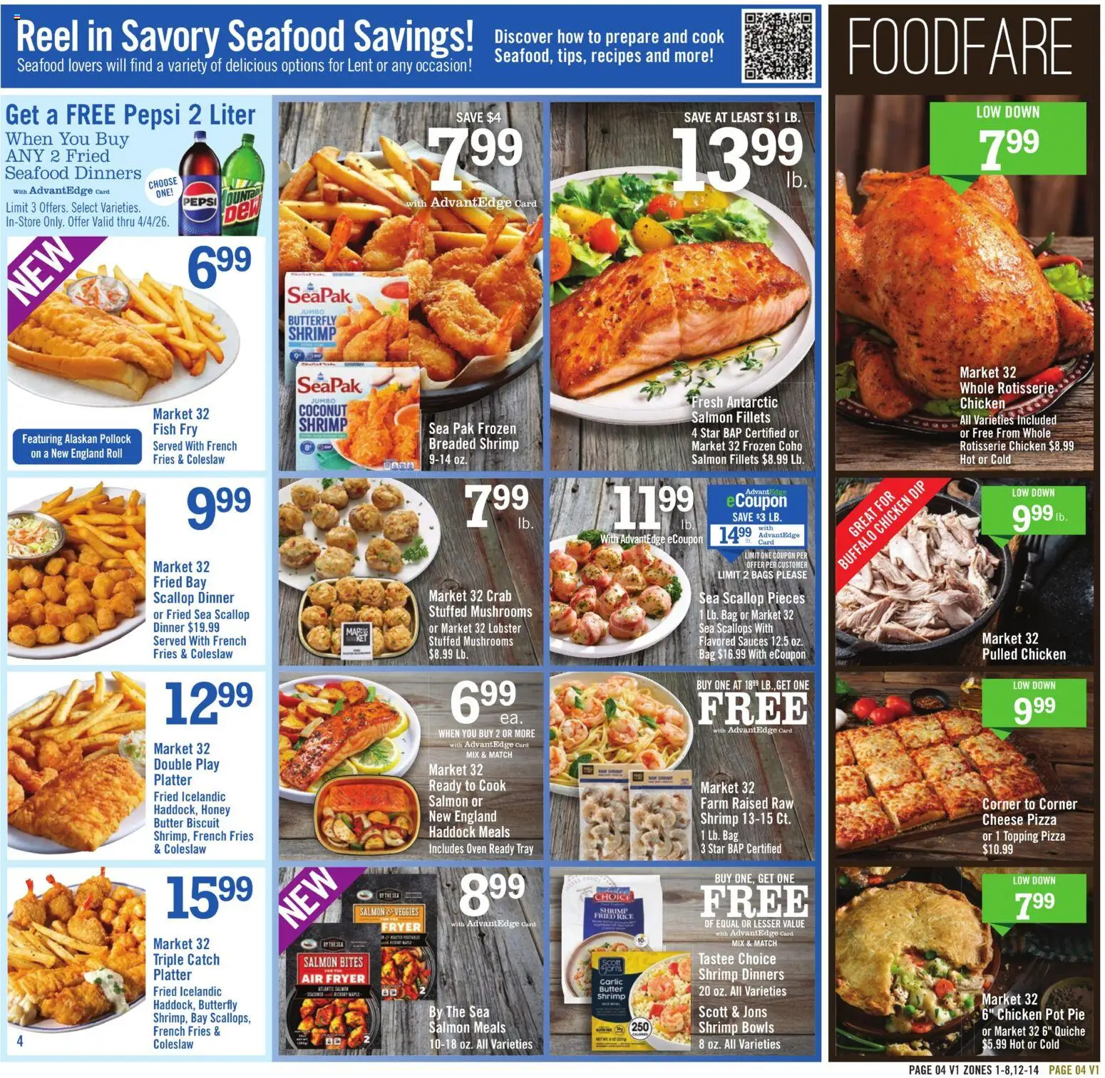 Price Chopper - Weekly Ad - valid from 15.03.2026 | Page: 4 | Products: Cheese, Pizza, Rice, Bag
