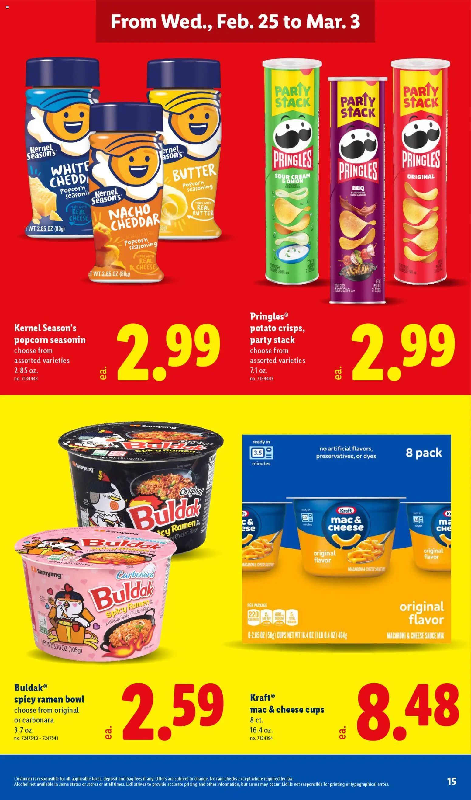 Lidl Weekly Ad - valid from 25.02.2026 | Page: 15 | Products: Butter, Cheese, Sauce, Onion