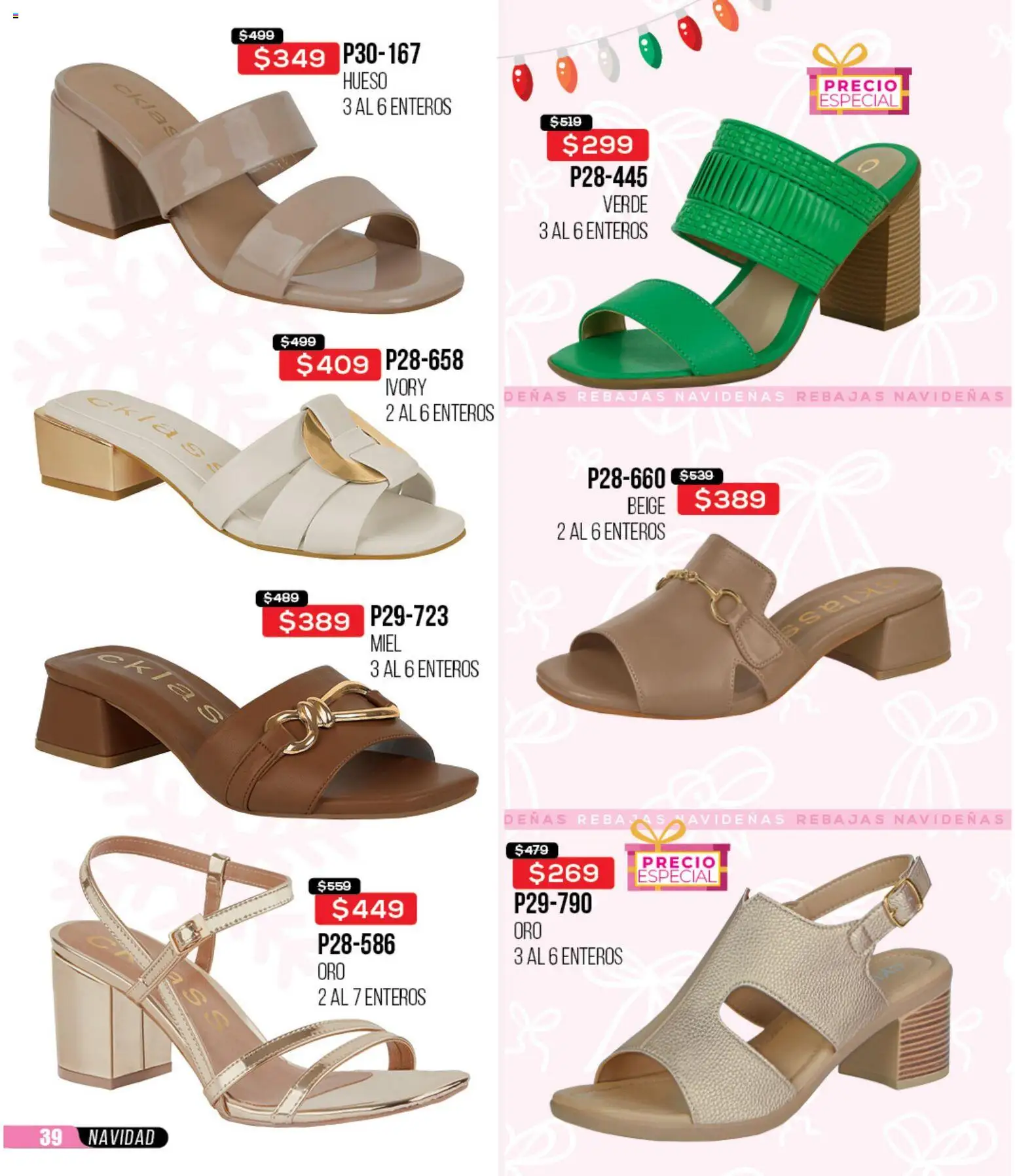 Nuevas ofertas de Cklass válidas en toda la República Mexicana desde el 30.11.2025. ¡Encuentra las mejores ofertas en Cklass catálogo Rebajas Navideñas Calzado! | Página: 40