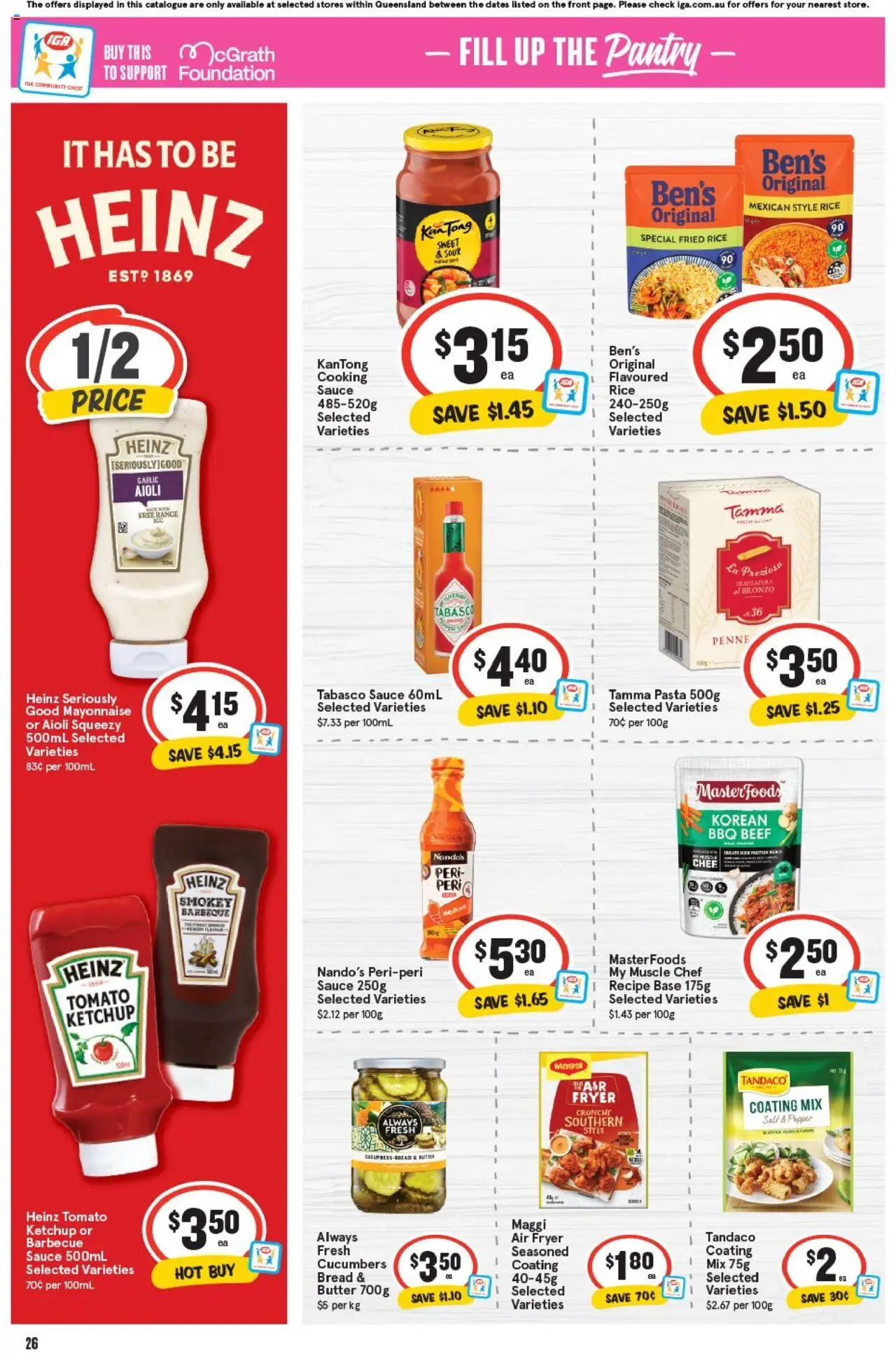 IGA catalogue - valid from 17.09.2025 | Page: 25 | Products: Butter, Cucumbers, Sauce, Pepper