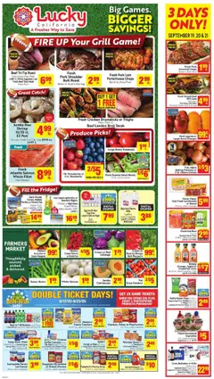 Lucky Supermarkets Weekly Ad - valid from 17.09.2025 | Page: 1 | Products: Cheese, Yogurt, Vodka, Potatoes