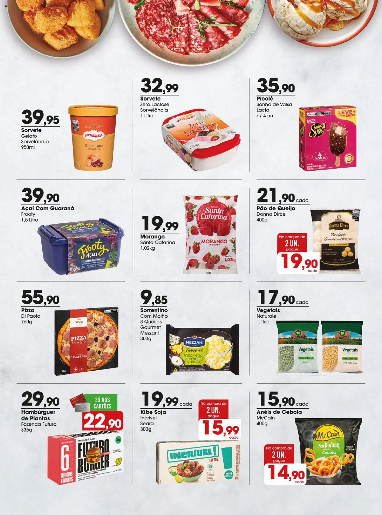 Zaffari Folheto - válido de 16.12.2025 | Página: 13 | Produtos: Queijo, Pizza, Sorvete, Soja