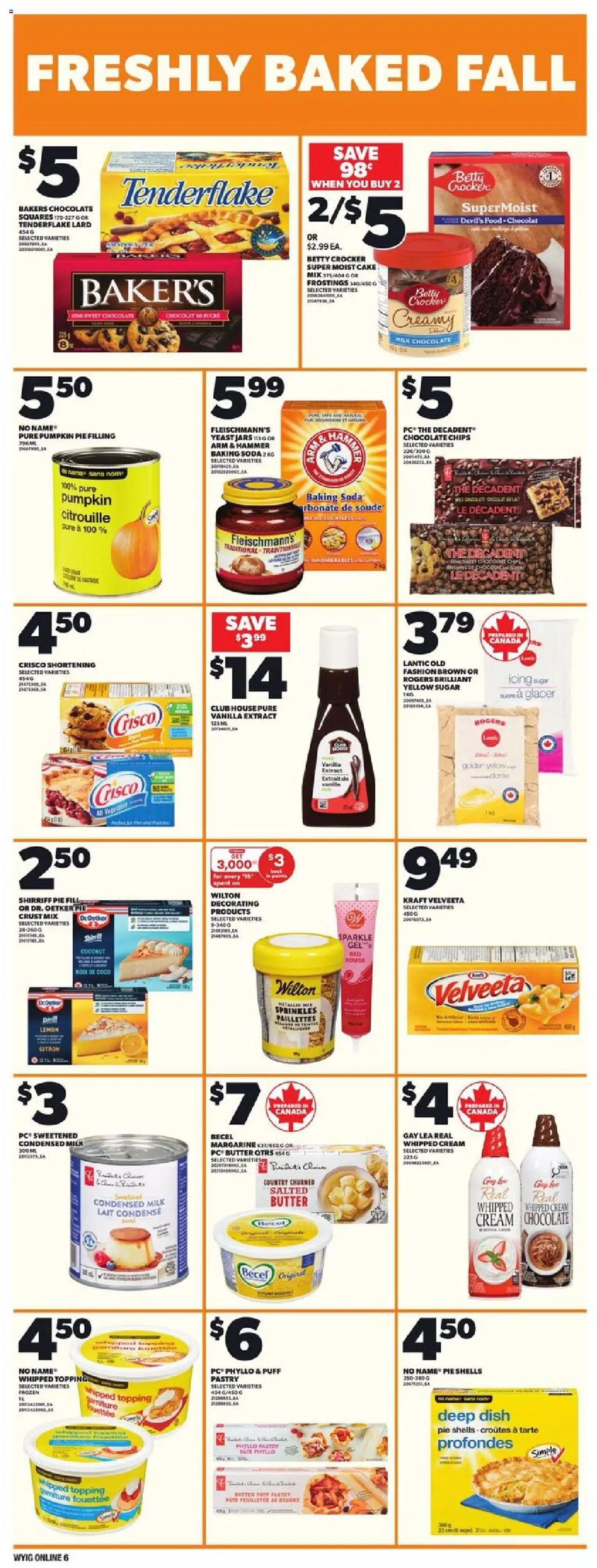 Independent Grocer flyer valid from 18.09.2025 | Page: 12 | Products: Cream, PC, Butter, Chocolate