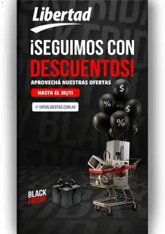Vista previa Hipermercado Libertad Black Friday válido desde el 27.11.2025