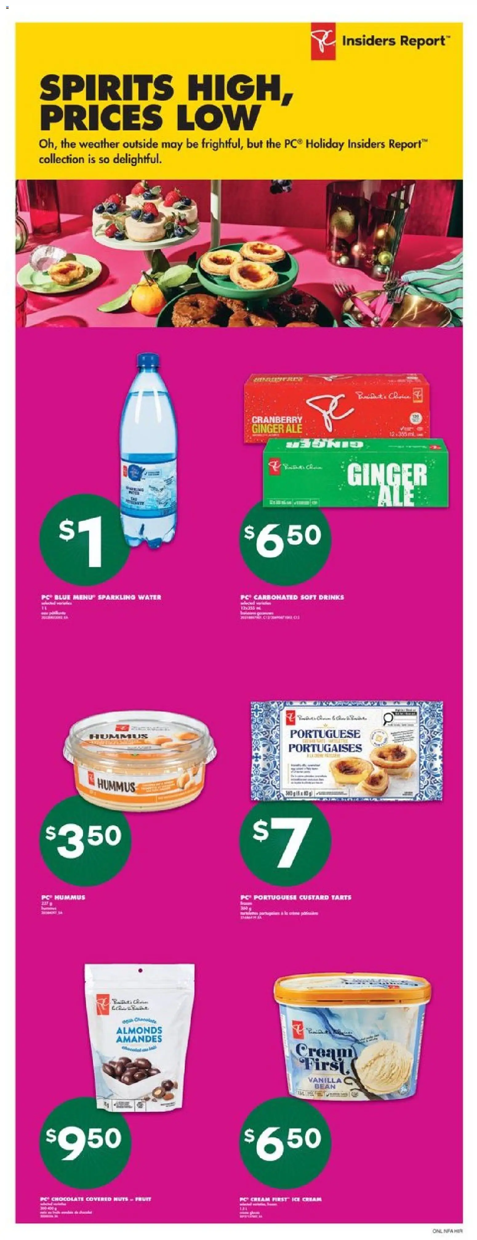 No Frills flyer valid from 27.11.2025 | Page: 13 | Products: Nuts, Cream, Ice cream, PC