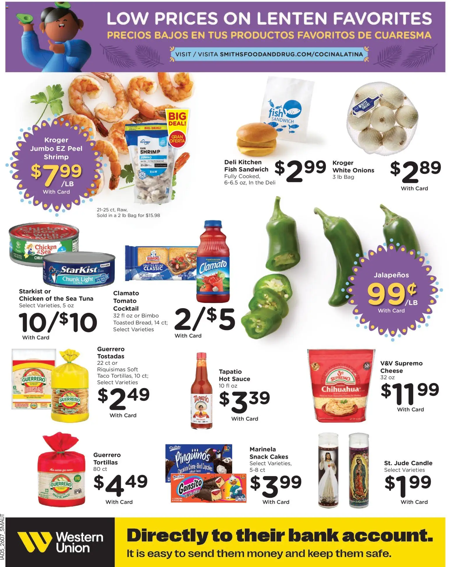 Smith's Weekly Ad - NM - valid from 18.03.2026 | Page: 13 | Products: Cheese, Bread, Fish, Sauce