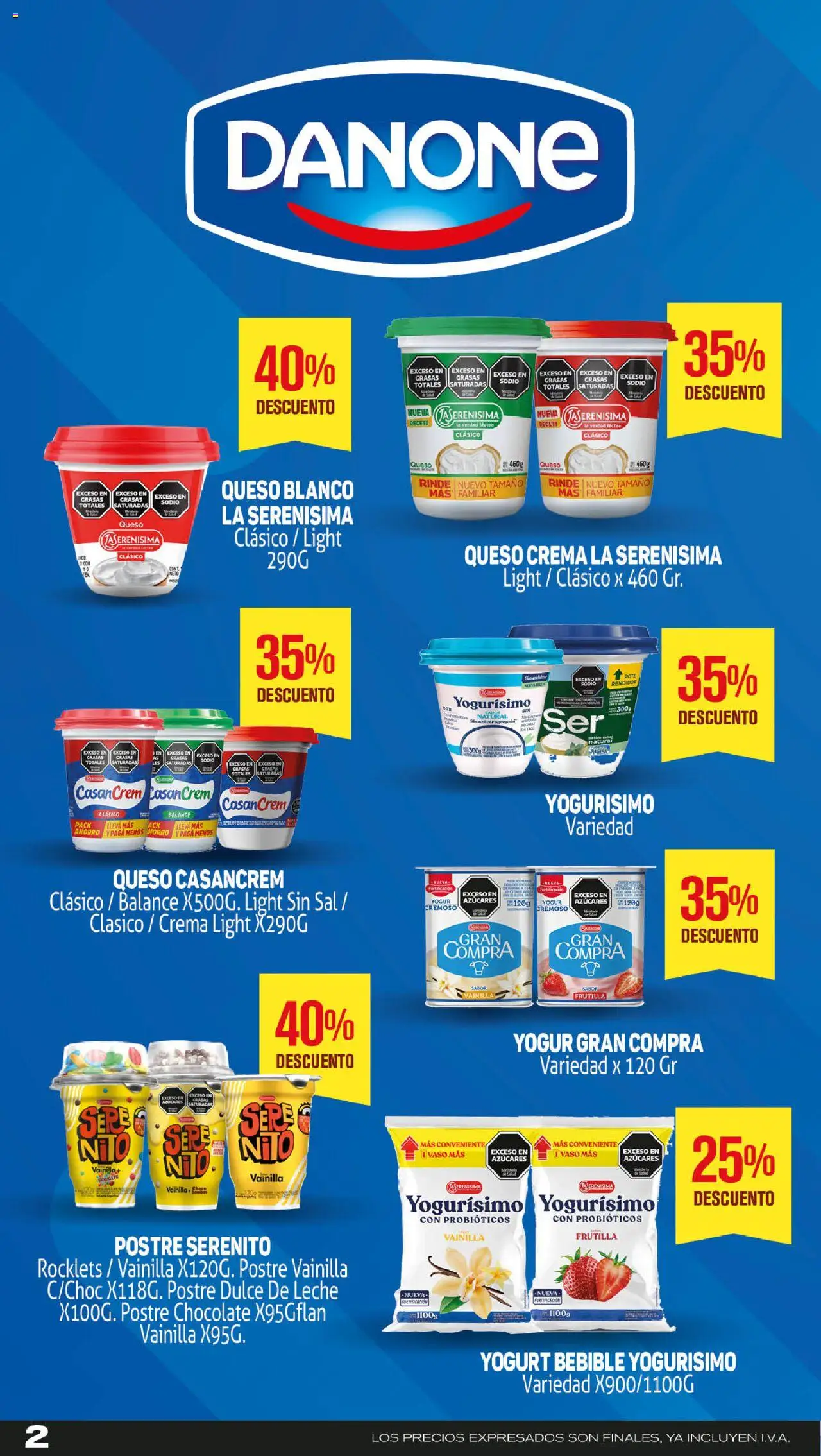 Makro ofertas Especiales │ válido desde el 31.07.2025 | Página: 2 | Productos: Dulce de leche, Sal, Queso, Chocolate