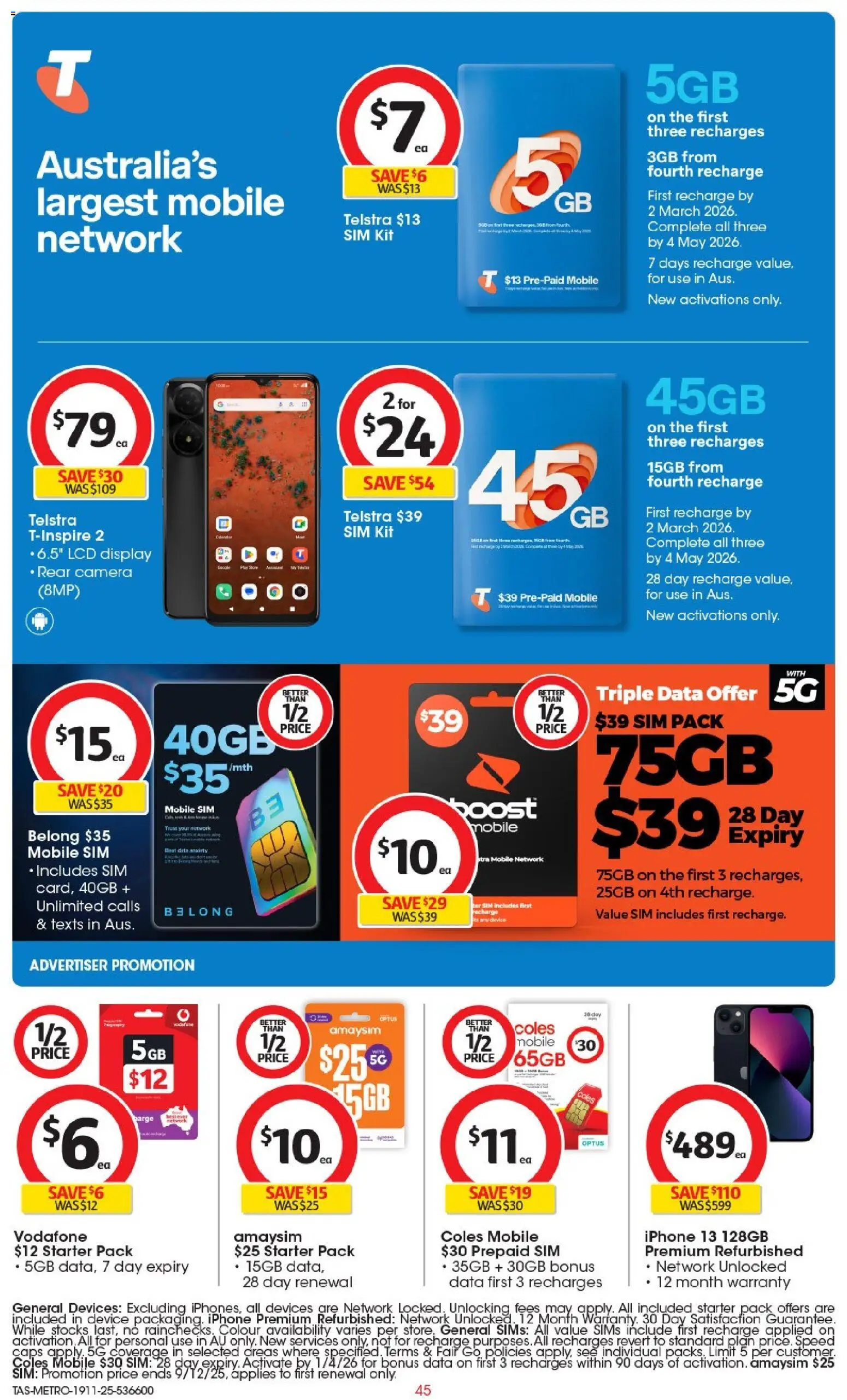 Coles catalogue - valid from 19.11.2025 | Page: 46 | Products: Device, Camera, Iphone, Mobile
