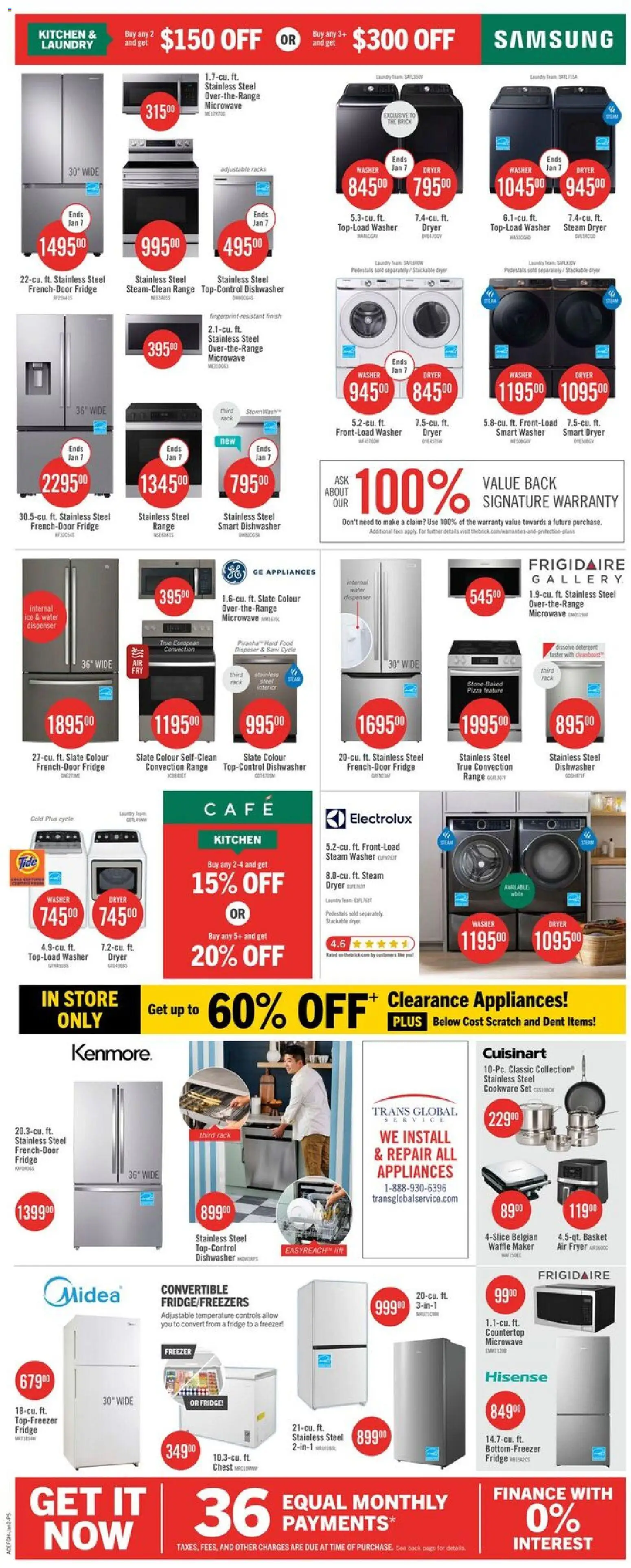 The Brick flyer valid from 30.12.2025 | Page: 17 | Products: Freezer, Dryer, Dishwasher, Basket