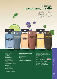Vista previa de Yves Rocher campaña 5 2026, nuevo folleto de la tienda, válido en México a partir del 24.03.2026 | Página: 89 | Productos: Nuez, Perfume, Eau de toilette, Gel de ducha