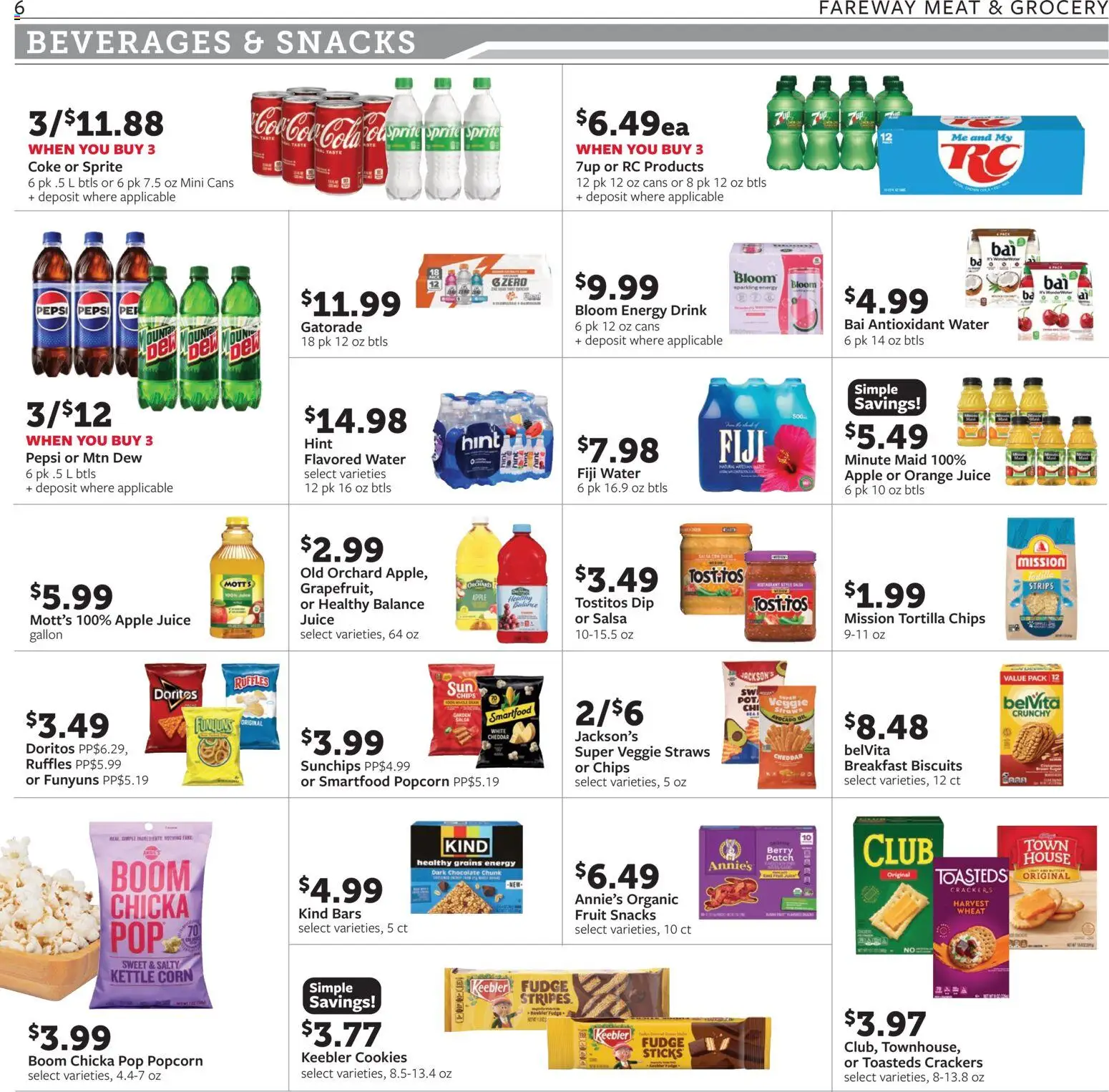 Fareway - Weekly Ad - valid from 19.01.2026 | Page: 6 | Products: Chocolate, Juice, Avocado, Water