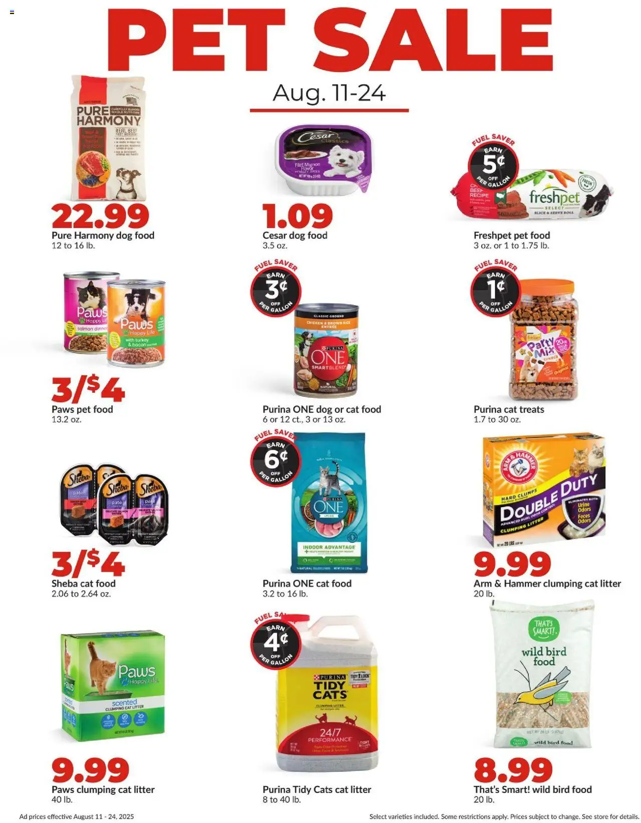 HyVee Weekly Ad - valid from 18.08.2025 | Page: 38 | Products: Cat Food, Hammer, Rice, Beef