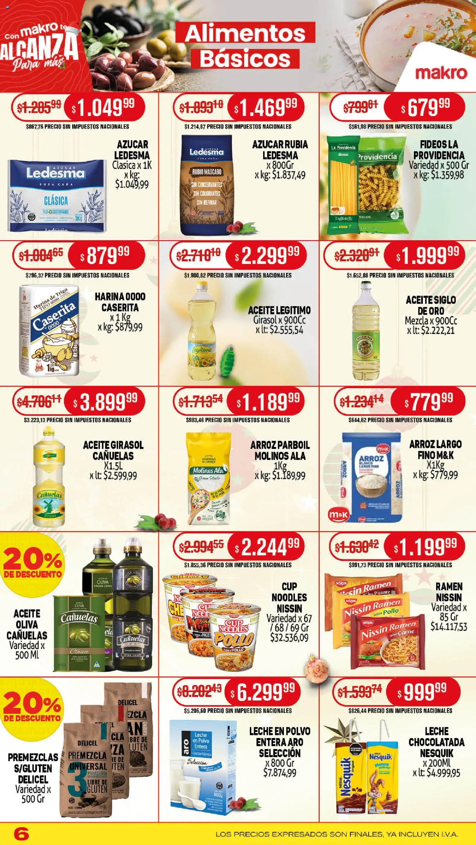 Makro ofertas │ válido desde el 11.12.2025 | Página: 6 | Productos: Pico, Panadería, Pollo, Polvo