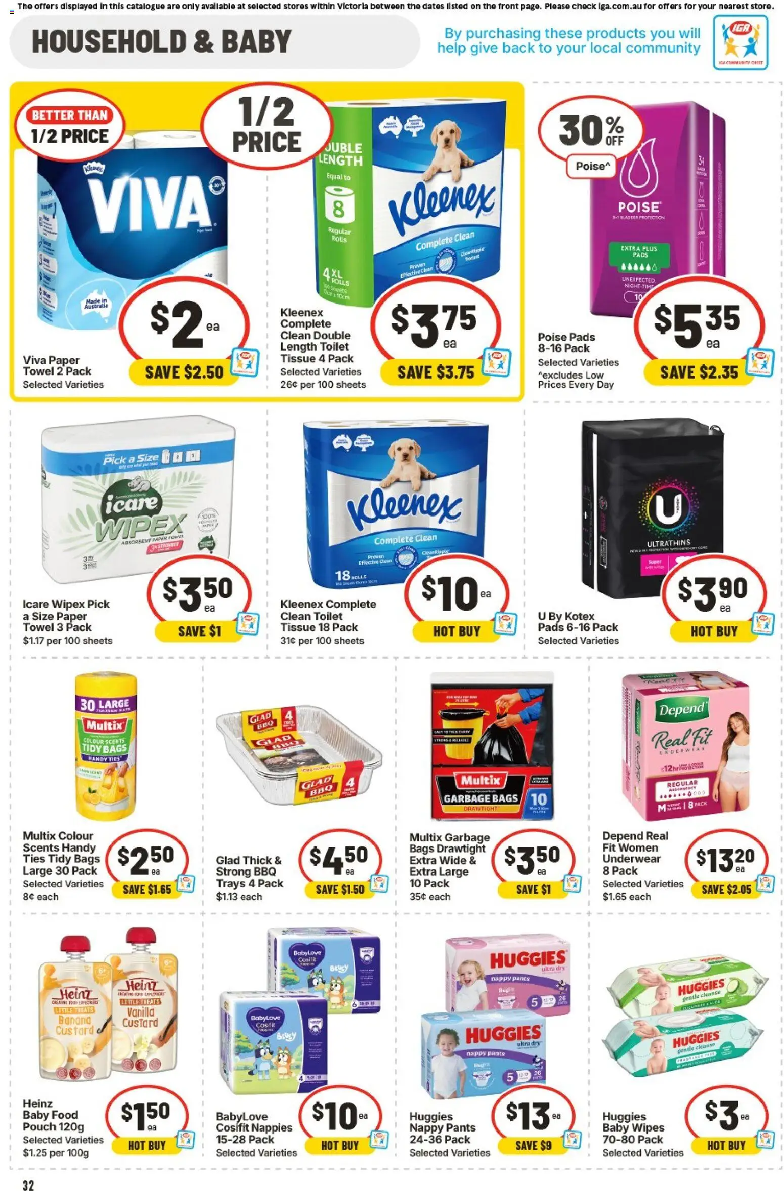 IGA catalogue - valid from 21.01.2026 | Page: 29 | Products: Household, Nappies, Baby food, Underwear
