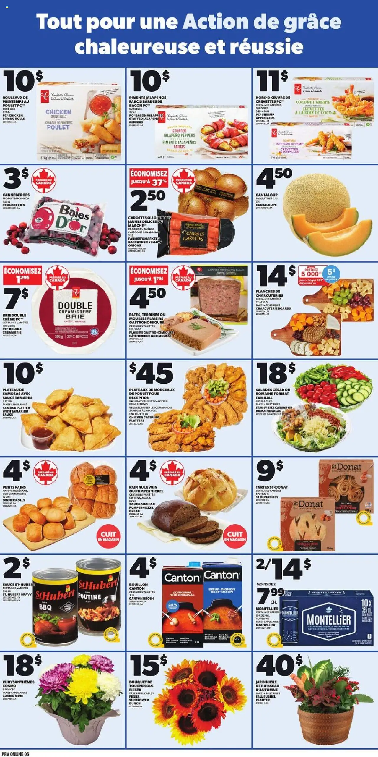 Provigo flyer valid from 09.10.2025 | Page: 7 | Products: Cream, PC, Cheese, Chicken