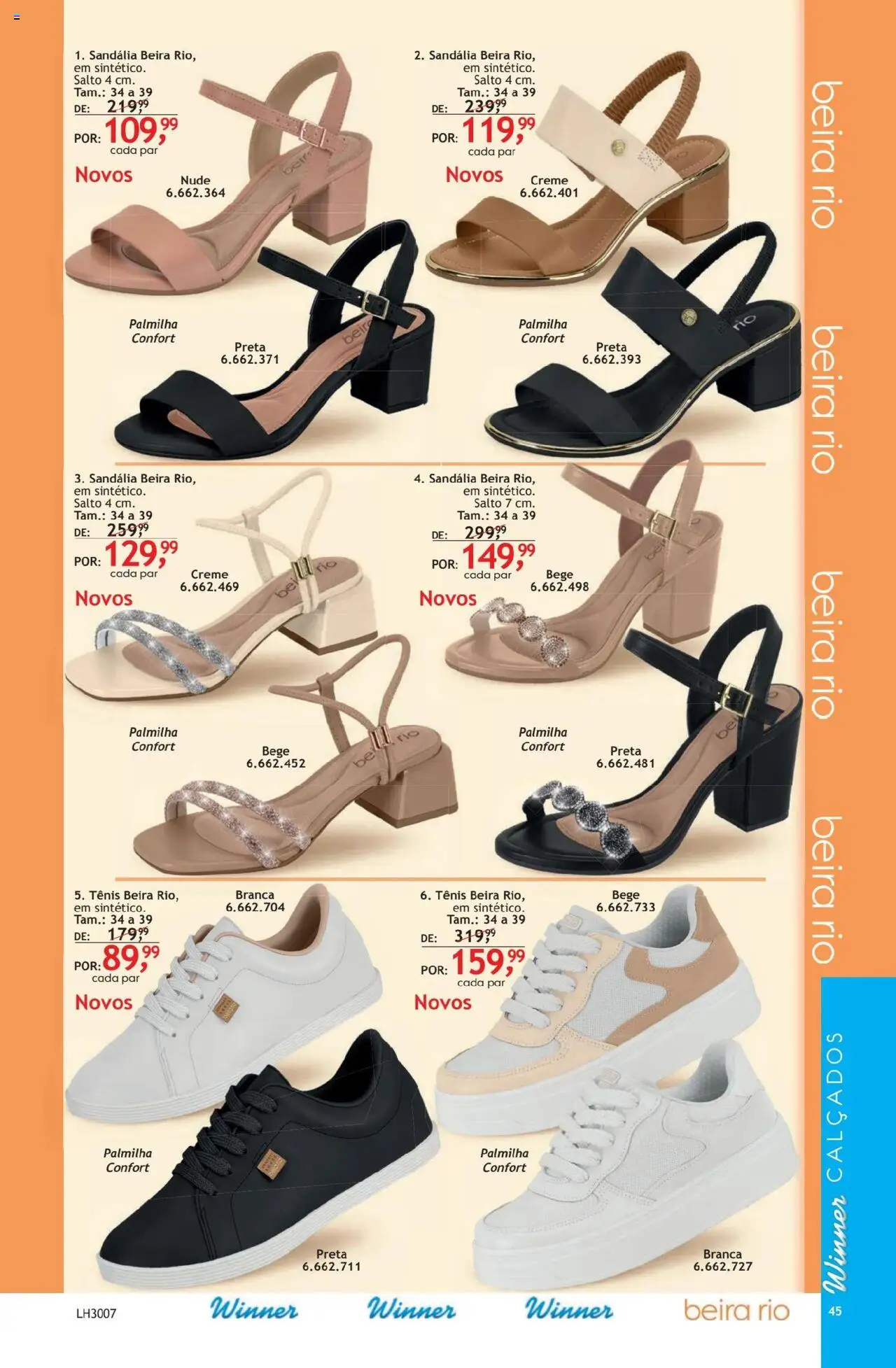 Quatro Estações Folheto - válido de 01.10.2025 | Página: 45 | Produtos: Creme, Tênis, Palmilha