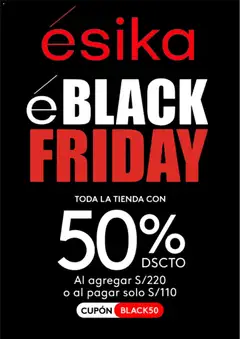 Vista previa de folleto Ésika - Black Friday de la Ésika válido desde 24.11.2025