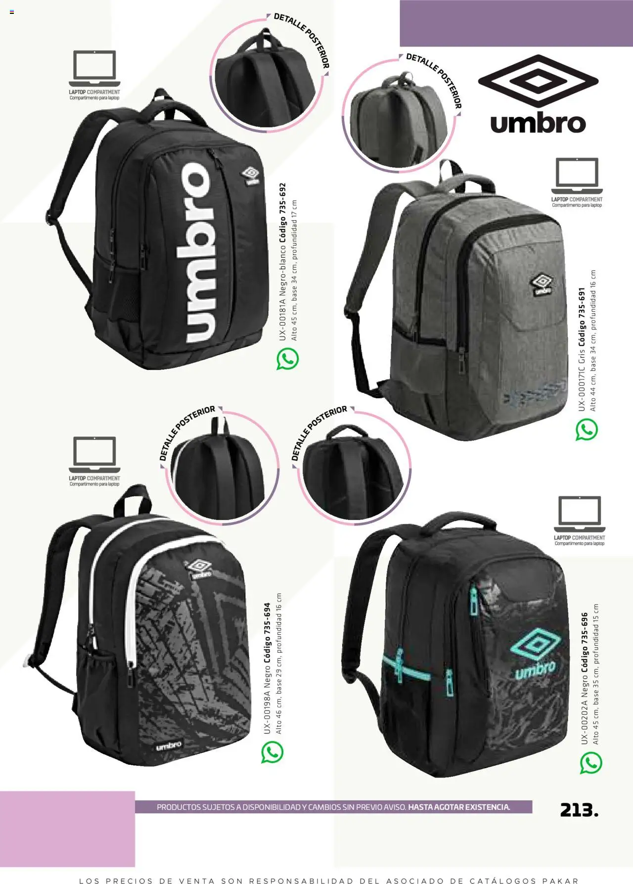 Nuevas ofertas de SC Pakar válidas en toda la República Mexicana desde el 29.08.2025. ¡Encuentra las mejores ofertas en SC Pakar - Catálogo Otoño Women! | Página: 213