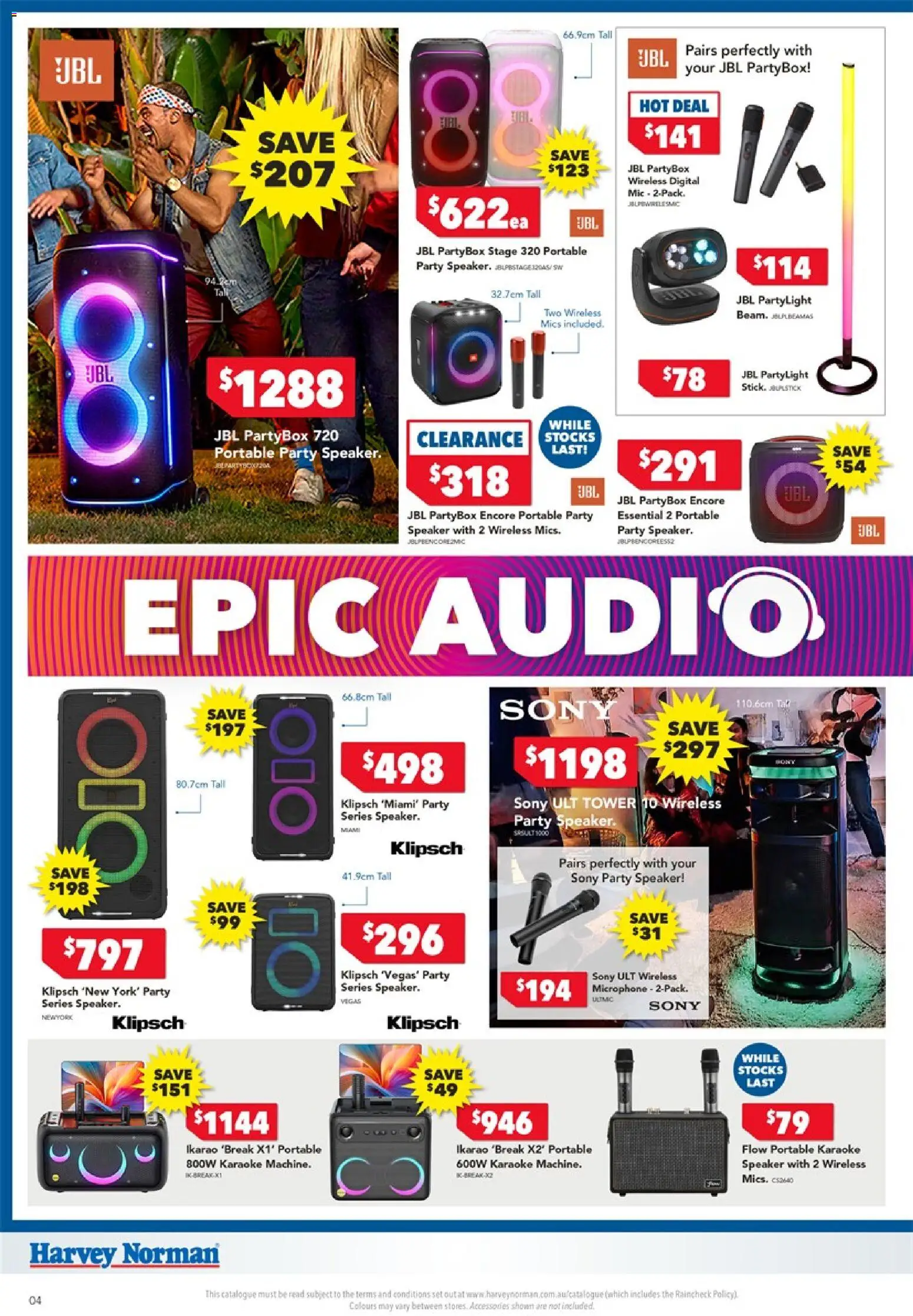 Harvey Norman catalogue - valid from 19.02.2026 | Page: 4 | Products: Accessories, Audio, Speaker, Portable