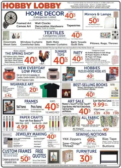 Preview of Hobby Lobby weekly ads valid from 19.03.2026