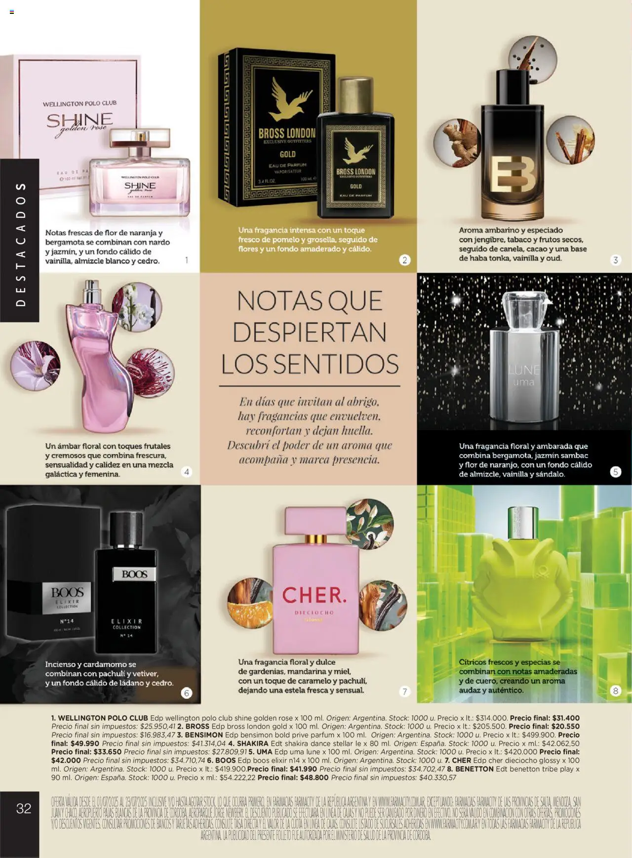 Farmacity catálogo │ válido desde el 01.07.2025 | Página: 32 | Productos: Fragancia, Pomelo, Cacao