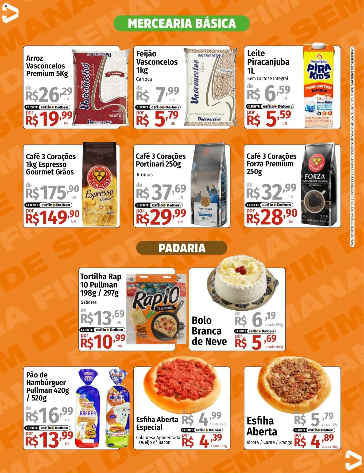 Supermercado Dalben Folheto - válido de 07.11.2025 | Página: 5 | Produtos: Arroz, Carne, Bolo, Hambúrguer