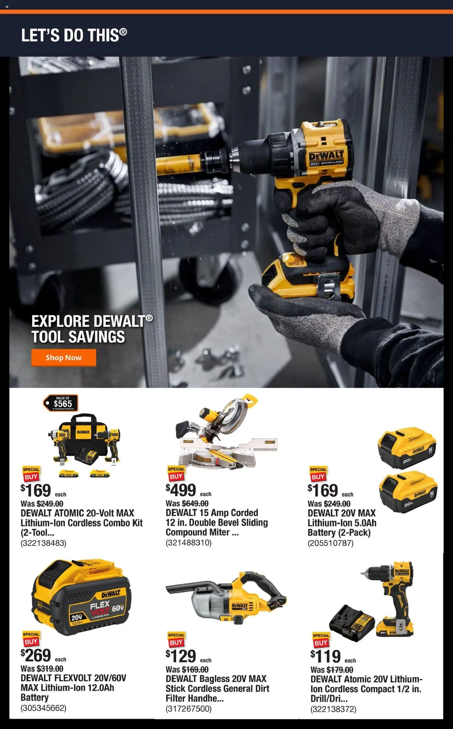 Home Depot Shop Pro Ad - OH - valid from 05.01.2026 | Page: 3 | Products: Battery