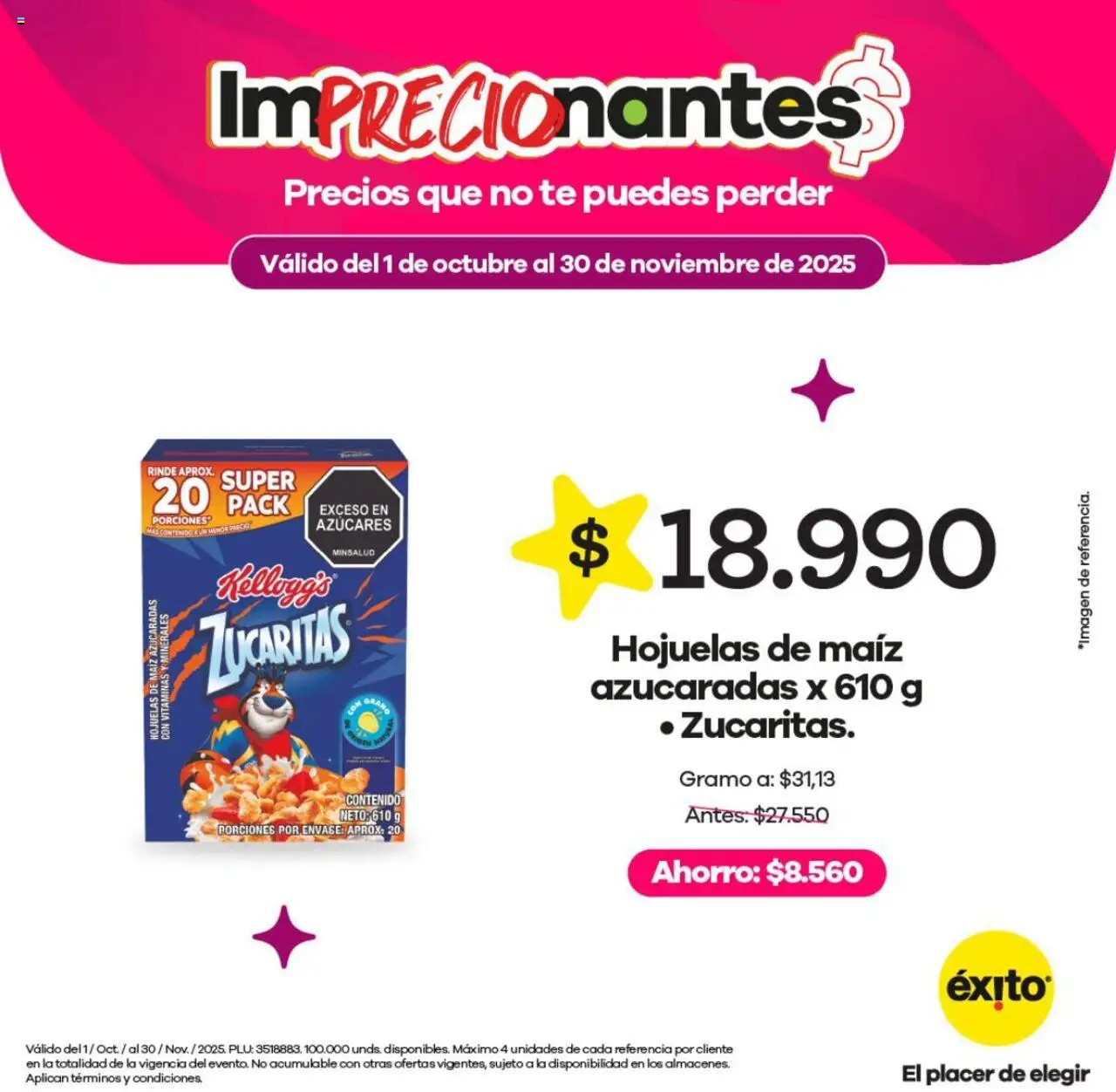 Éxito revista - valida desde el 01.10.2025 | Página: 15 | Productos: Té, Maiz, Vitaminas