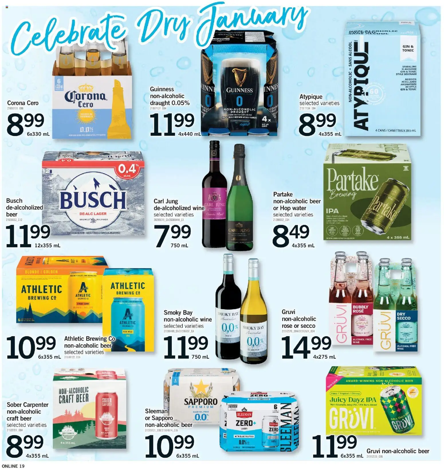 Fortinos flyer valid from 01.01.2026 | Page: 19 | Products: Gin, Wine, Beer